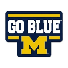 University of Michigan Go Blue Enamel Lapel Pin (Officially Licensed Product)