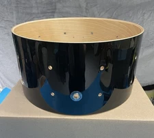 Yamaha Birch Custom Absolute 7x14 Snare Drum Shell Black Lacquer Japan