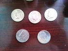 1776-1976 Kennedy Bicentennial Half Dollar Circulated, Price is Per Coin.