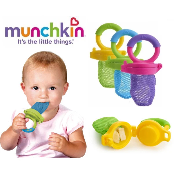 Munchkin baby Fresh Food mesh Feeders Bpa Free 6 Month New Set Of 2 fruit  veggie