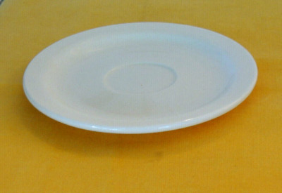 ONE  ITI Dessert Saucers White Ceramic Restaurant Tableware Dishes, 5 7/8''