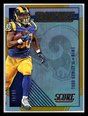 2016 Score Todd Gurley /99 Franchise Gold #30