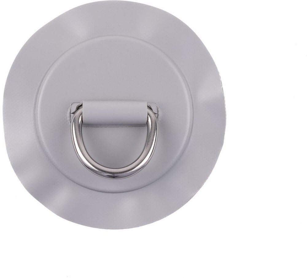 Черное Островное Среднее D-образное кольцо серого цвета