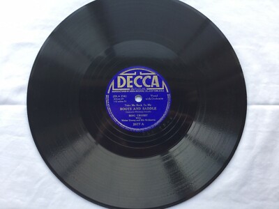 Bing Crosby 78rpm Single 10-inch Decca Records #2677 Boots And