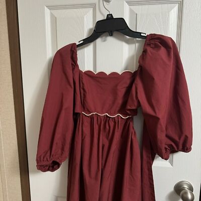 anthro red dress Anthro Pink Maxi Dress