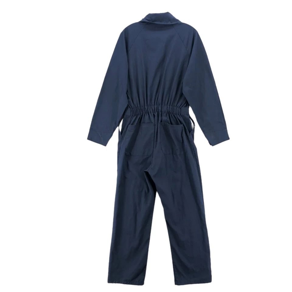 Mono de sarga vintage MARDAC azul oscuro HECHO en EE. UU. Dacron polialgodón MEDIANO Foto 3 de 4