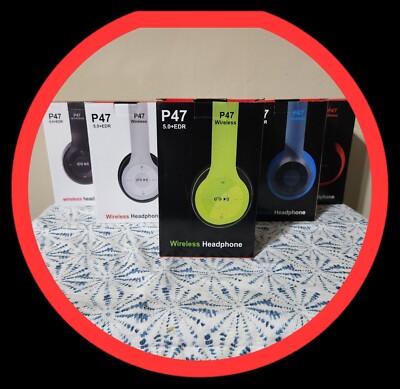 P47 5.0 + EDR Wireless Headphone - Neon Green
