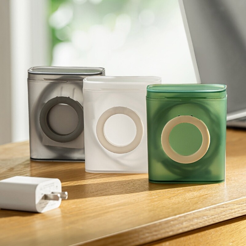 Travel Cable Box with Phone Holder for Cable, Cord, Adapter eBay