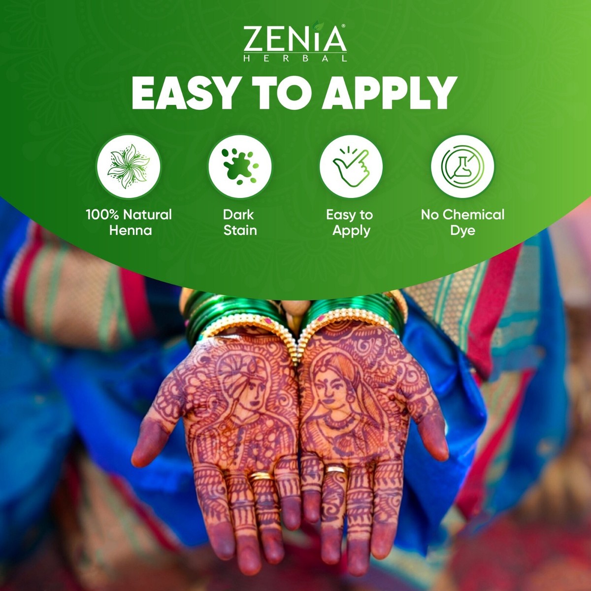 3 Pack Zenia 100% Natural Henna Cones | eBay