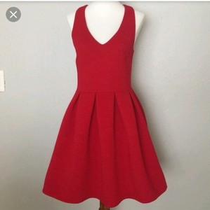topshop long red dress