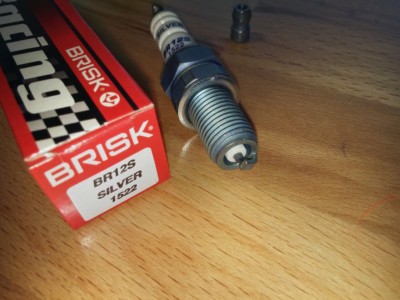 BRISK BR12S Performance Upgrade Silver Racing Petrol/Autogas Spark Plugs