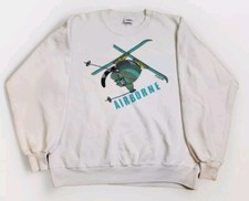 VTG Vintage Kliban Cats Airborne Skiing Art Crazyshirt Hawaii Sweatshirt XL