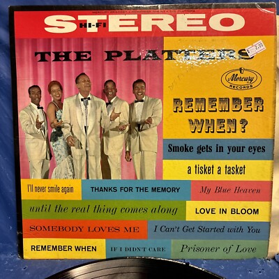 The Platters   Remember When? - 12'' VINYL RECORD ALBUM LP