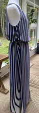 Adrianna Papell - Mixed Stripe Maxi Dress - (purple stripe - Size 12)