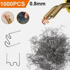 1000Pcs 0.8mm Hot Staples Plastic Welding Wave Stapler for Car Bumper Repair Kit