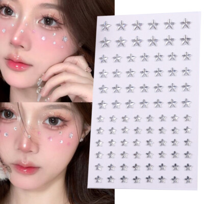 Neue Glitter Gesicht Schmuck Aufkleber Diy Kunst Temporäre Tattoo Party K