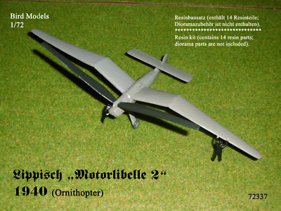 Lippisch Motorlibelle 2  1940    1/72 Bird Models Resinbausatz / resin kit