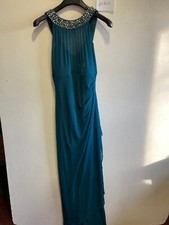 HEINE Jewelled Maxi Dress in Emerald Green UK 10 (ph342)
