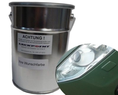 3 Liter 1K Autolack Kunstharz RAL 6031 Bronzegrün Matt Lackpoint Bundeswehr !