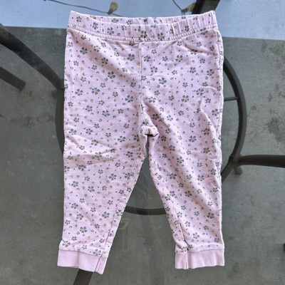 Carter's Flower Print Sweatpants in Pink Size 24 Months