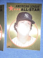 1982 Topps Stickers New York Yankees Baseball Card #140 Rich Gossage FOIL HOF