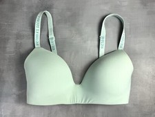 Victoria's Secret Tan T-Shirt Lightly Lined Wireless Bra Mint 32DD 0187