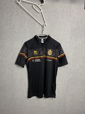 Vintage Kv Mechelen Errea Soccer Jersey Size Xl Mens Black