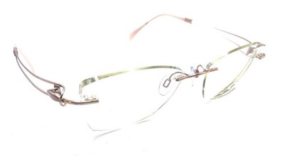 Charmant Line Art XL 2117 RG Rose Gold Titan Rimless Eyeglasses Frames 52-17 135
