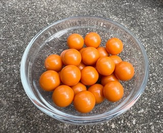 24 Vintage Bakelite 15mm Tangerine Colored Loose Beads No Holes