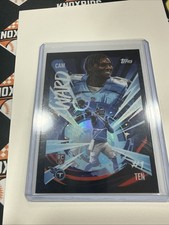 2025 Topps Chrome Football Rookie RC SSP Insert Ultra Violet Cam Ward CASE HIT