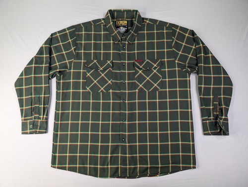 Dixxon Flannel Shirt Adult 3XL Black Flys Flysouljah Plaid Pearl Snap