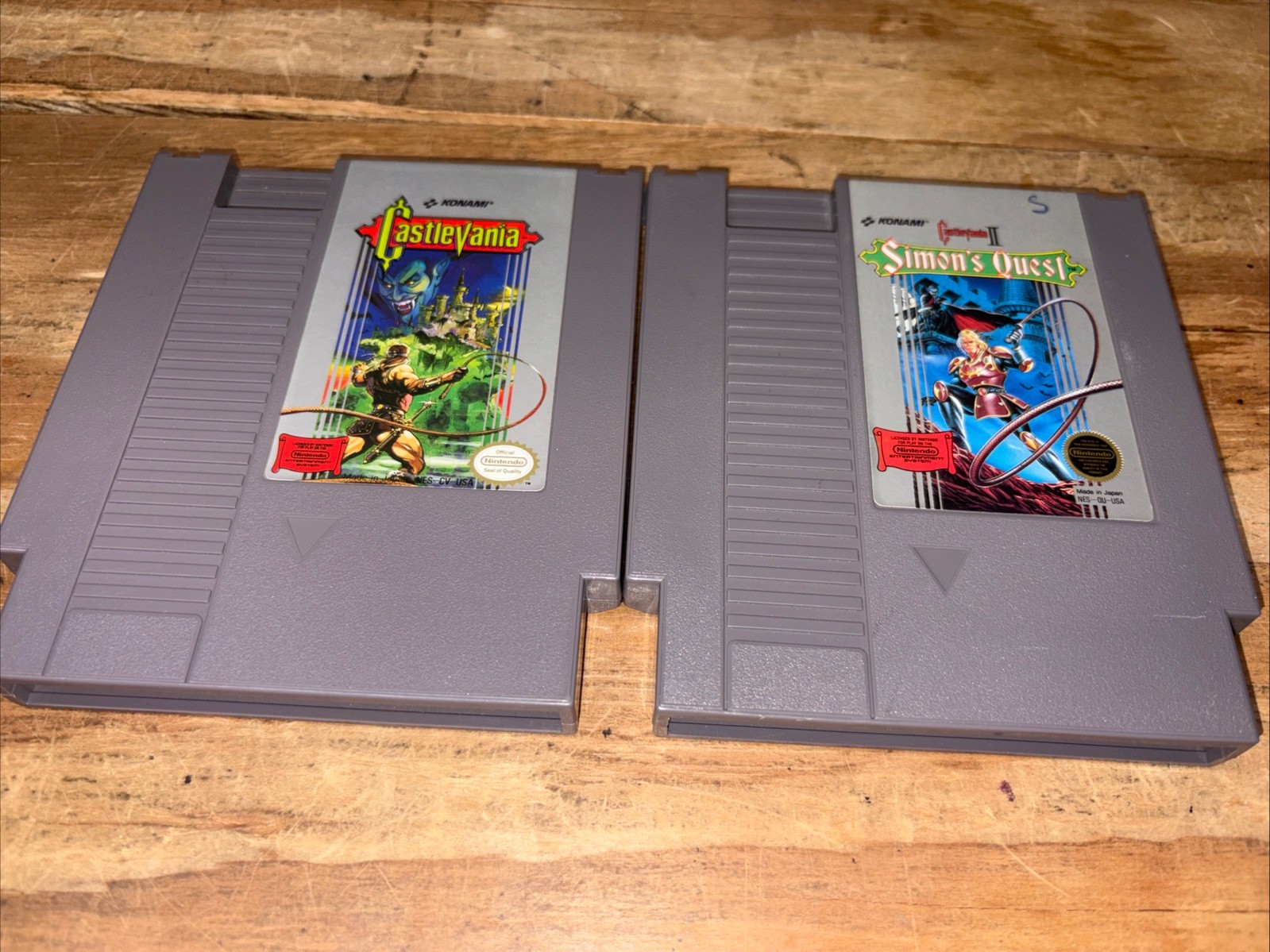 Castlevania I & II Simons Quest - NES Nintendo – Authentic Konami Cartridges