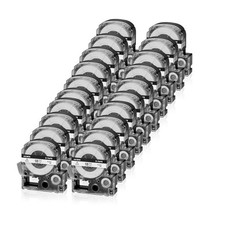 18mm Black on White Label Compatible for K-Sun 218BW Epson SS18KW Tape 20PCS