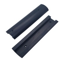 Riot Balls Picatinny Rail Covers 6 Inch, Plain Black Aluminum Panels, Set of 2 w