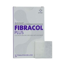 Aderezo de colágeno Fibracol Plus, alginato de calcio, 2 x 2 pulgadas, 12 quilates