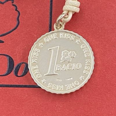 Dodo Pomellato Collana Ciondolo Moneta Argento Bacio Grande