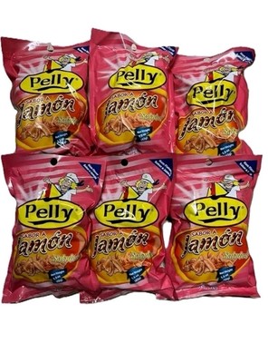 Pelly de Jamón Ham-Flavored Snacks 1.5 oz (6 Packs) | Cuban Salty Snack Treat