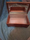 Vintage 20th CenturyCedar Wood Trinket Jewelry Box With Beautiful Scenery On Top — photo 2