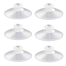 Shower Caddy Connectors Suction Cups for Bathroom, 2 Inch 6PCS, Transparent