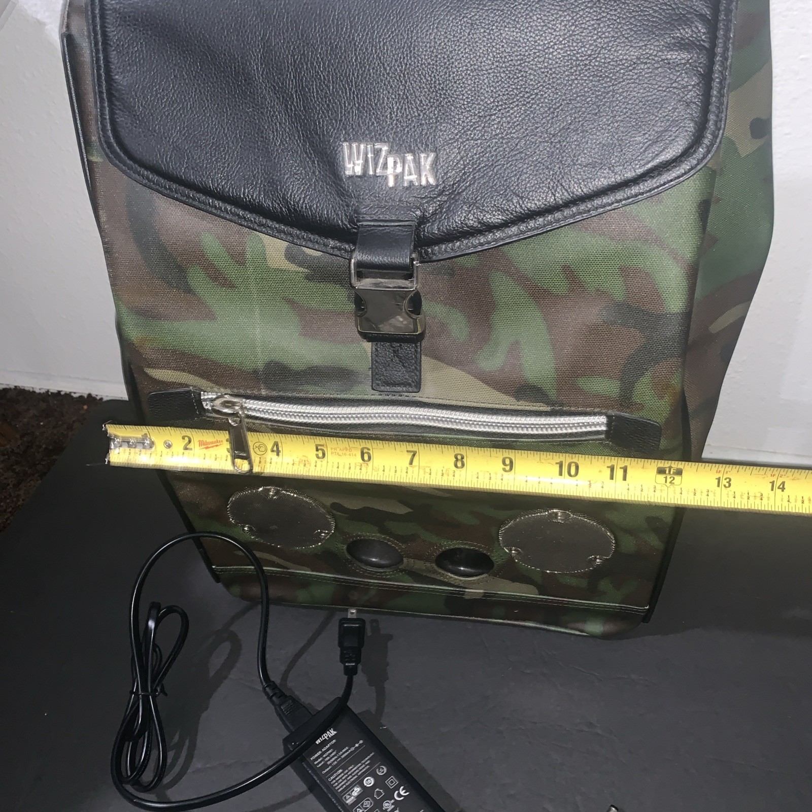 WIZPAK Leather Bluetooth Backpack camouflage colo… - image 14