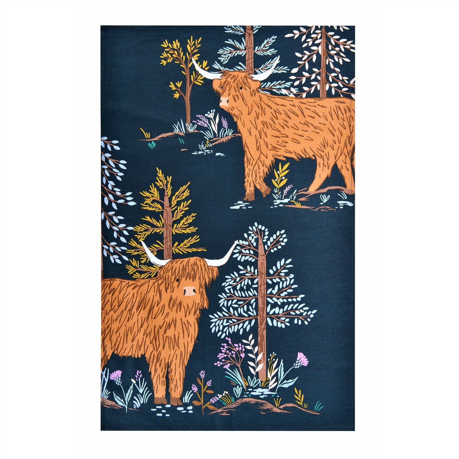 Cotton Tea Towel Ulster Weavers Connie the Cow 100% Cotton Navy - Image 3