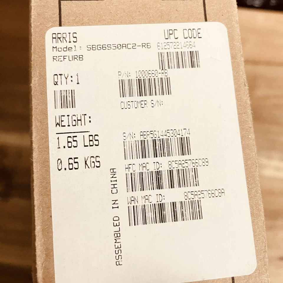 Módem cable inalámbrico Arris SURFboard SBG7400AC2-RB, *Leer* Foto 3 de 4