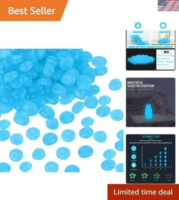 Lake Blue Glow Pebbles - 900 Non-Toxic Luminous Stones for Garden and Aquarium