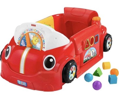 Laugh & Learn Crawl around Car, Red Interactive Play Center with Smart Stages Le