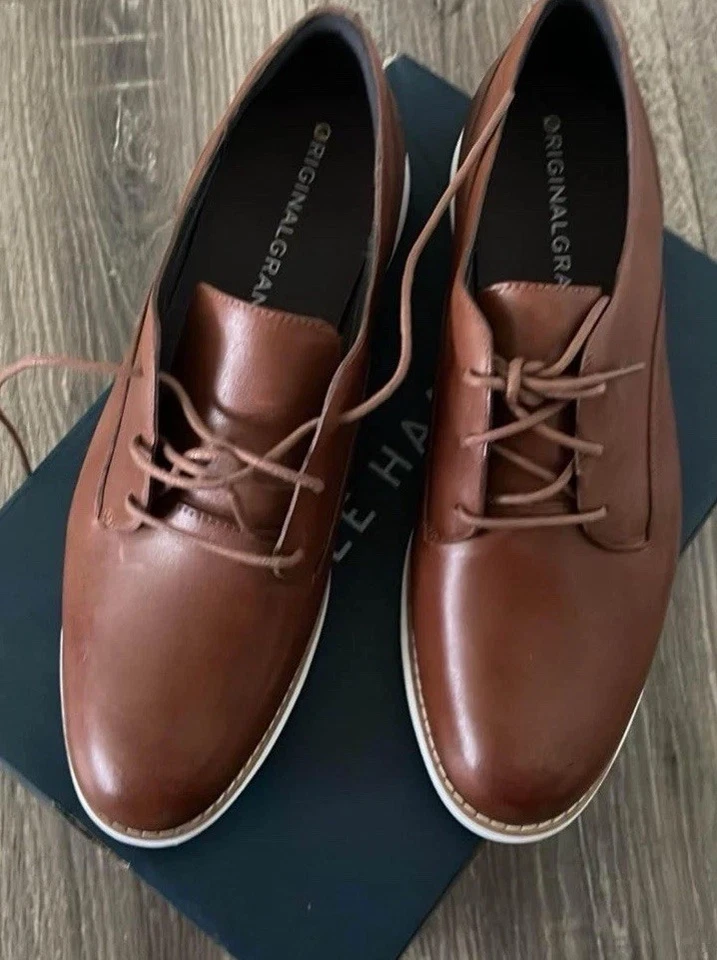 Zapatos Oxford originales Cole Hahn para mujer 10,5 B marrón nuevos en caja W15292