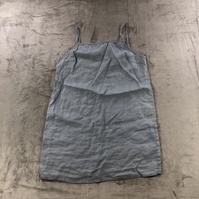 Reformation Dress Womens Small Blue Linen Slip Spaghetti Strap Casual Summer