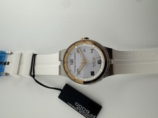 Porsche-Women’s Flat Six Diamond Markers Gold Bezel Gold Crown White Dial/Band 2