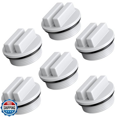 MUSCCCM SP1022C 1.5'' Threaded Pool Drain Plug with O-Ring, for Most Pentair H