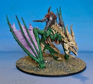 Vampire On Undead Dragon Fantasy Warhammer AoS Kings Of War DnD