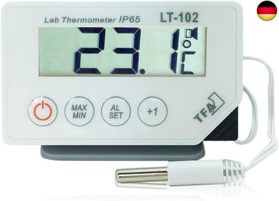 TFA Dostmann LT-102 Profi-Digitalthermometer, mit Kabelfühler, wasserdicht 